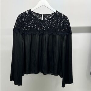 Generation Love Black Lace Blouse